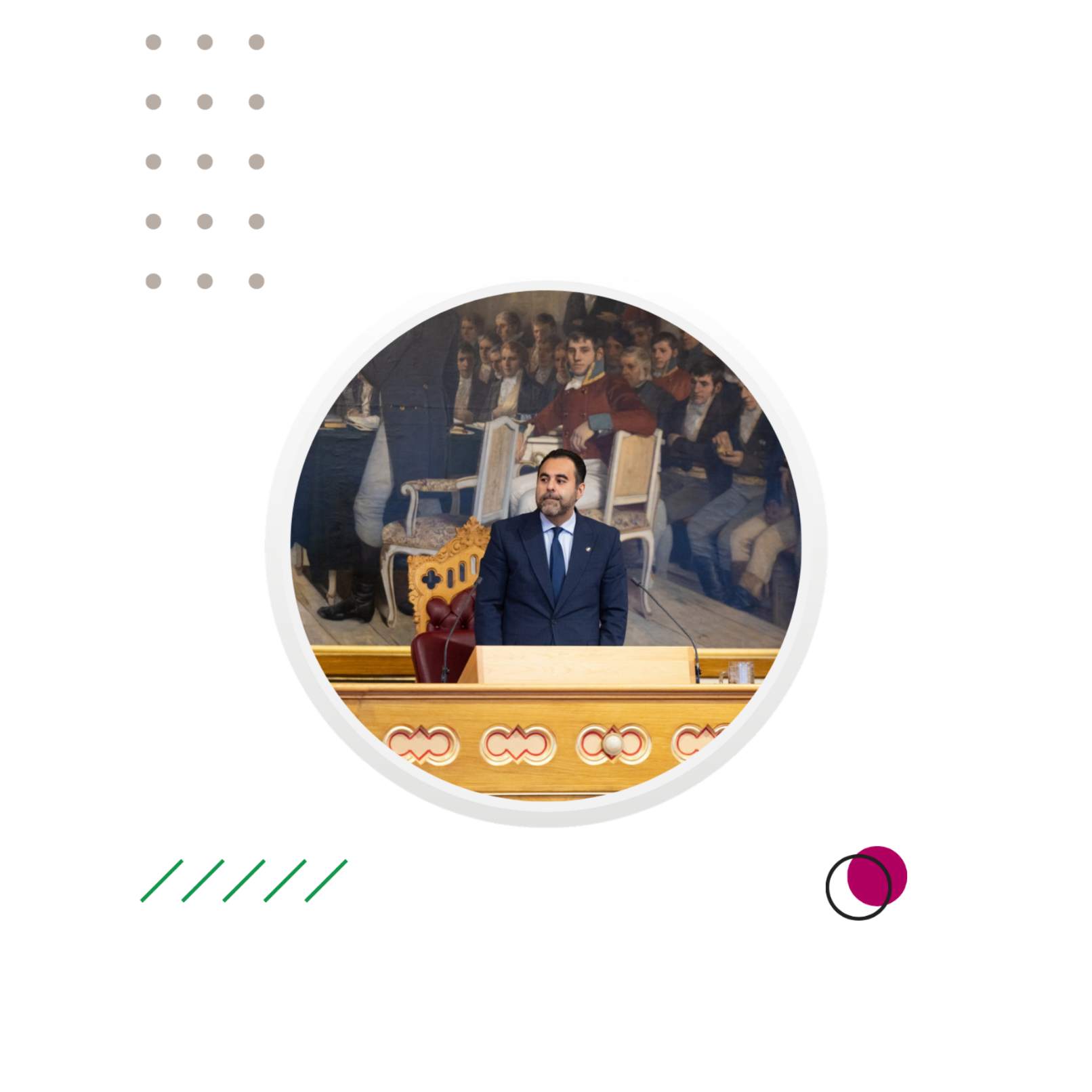 Masud Gharahkhani i stortingssalen.