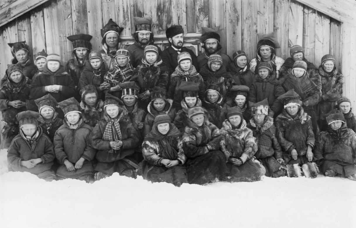 Samiske Skoleungdom Kautokeino 1883.