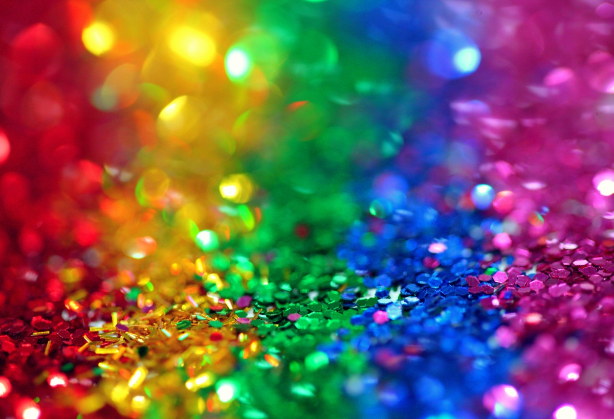 Glitter i ulike farger