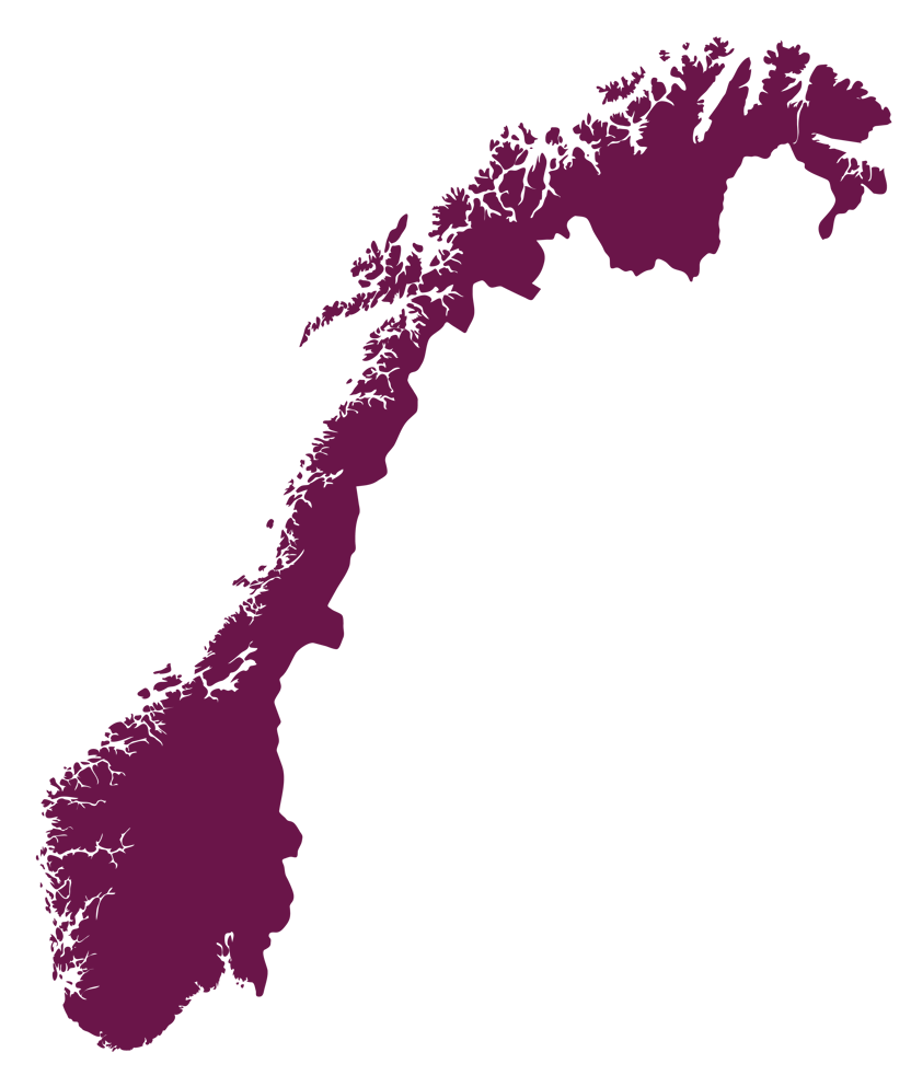 Kart over Norge