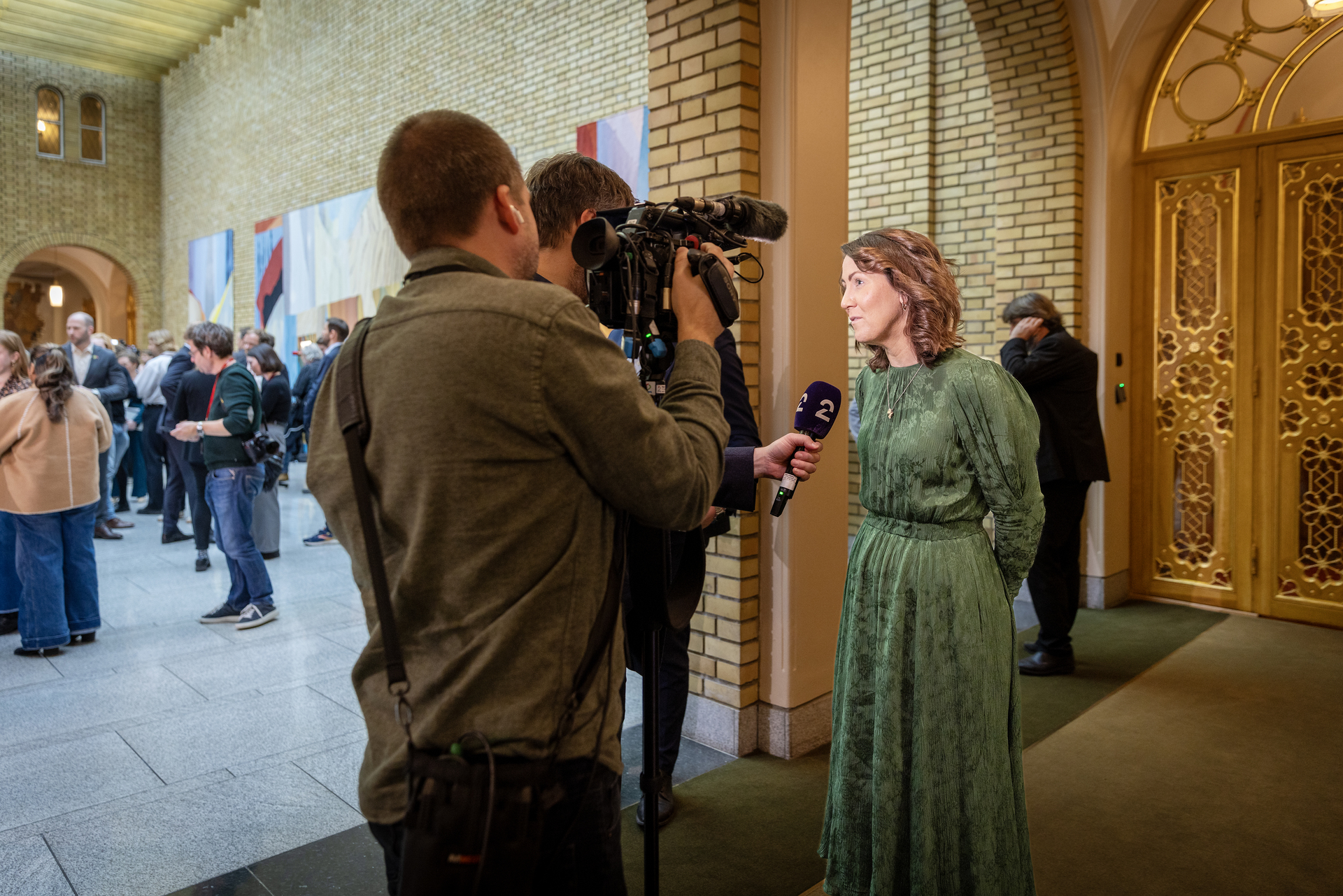 Tonje Brenna intervjues av TV 2.