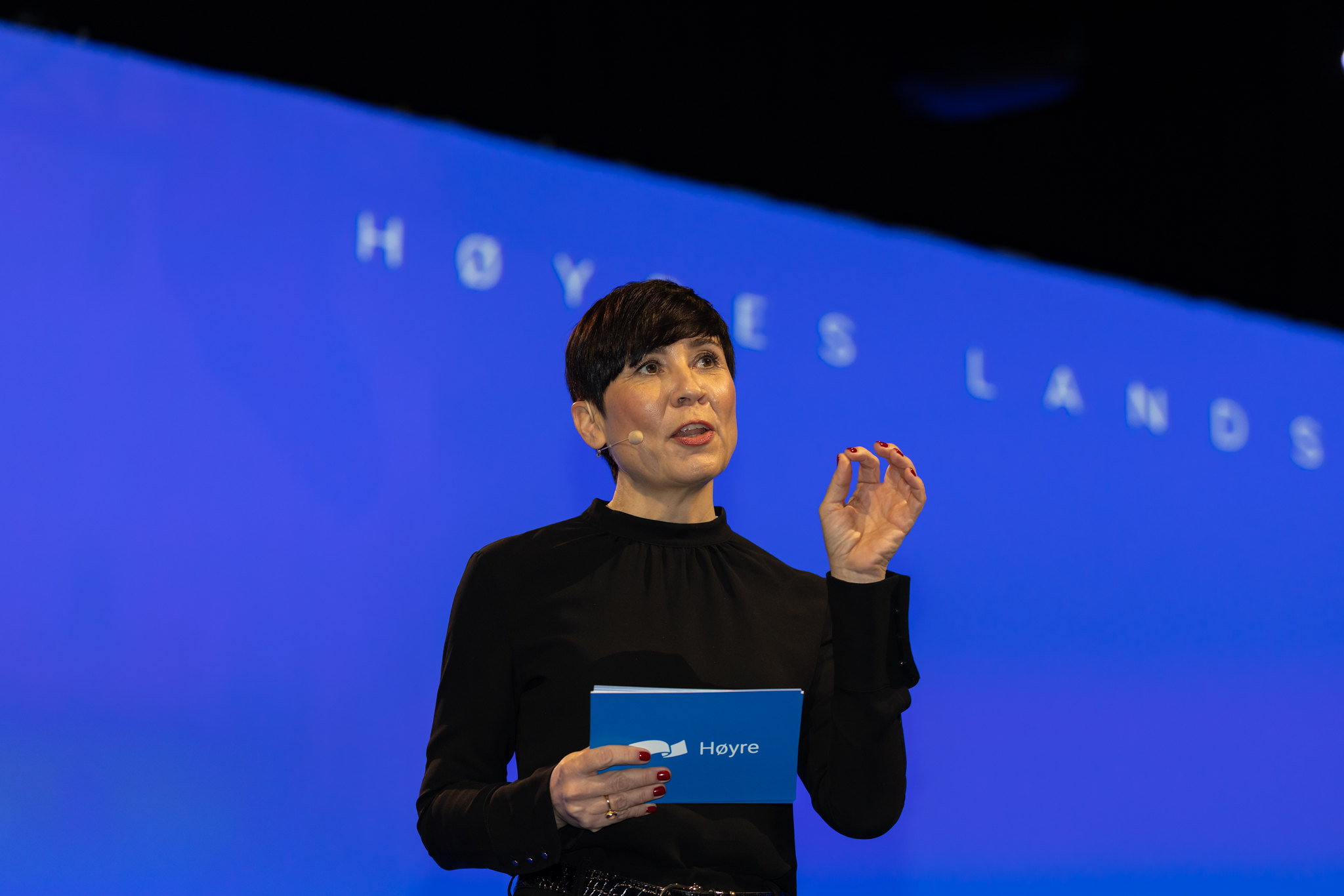 Ine Eriksen Søreide holder en tale.